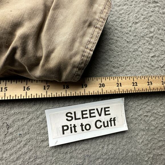 Ariat FR Jacket Mens XL NFPA 2112 CAT 4 Heavy Utility Coat Tan Khaki Canvas - Picture 6 of 16